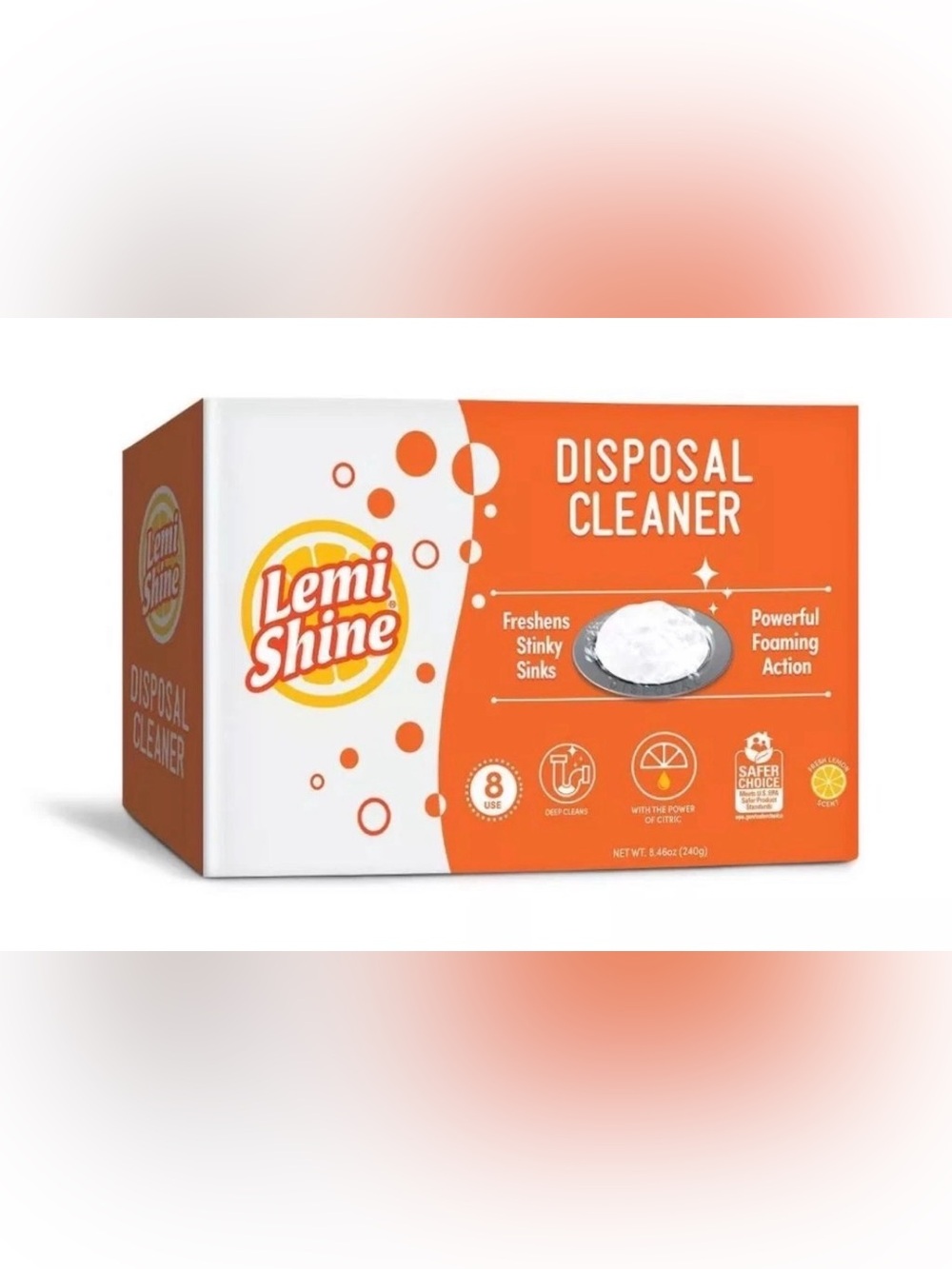 Lemi Shine Disposal Cleaner - Orange & White